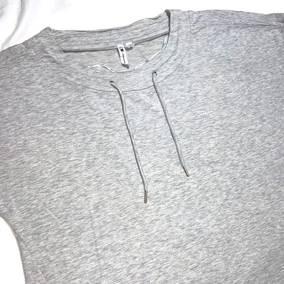 Cable & Gauge Top. Heather Gray. Size L. - Picture 5 of 8